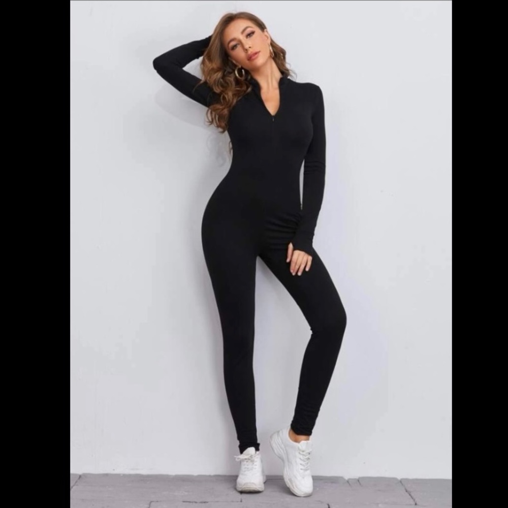 Zip half jumpsuit